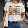 Best Ferret Mom Ever Ferret Owner Mama Pet Ferrets Unisex T-Shirt Gifts for Her