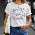 Best Mom Ever Purple Butterflies Lilacs Lavender Unisex T-Shirt Gifts for Her