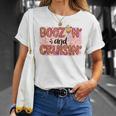 Boozin And Cruisin Leopard Cruise Vacation Trip Unisex T-Shirt Gifts for Her