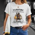 Camping T-Shirt Lustiger Spruch mit Bärenmotiv, Problemlösungs-Shirt Geschenke für Sie