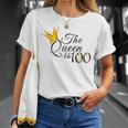 Damen 100. Geburtstag T-Shirt - The Queen Is 100 Design für Oma & Mama Geschenke für Sie
