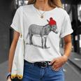 Esel Burro Mule Tragen Einer Beanie Weihnachtsstrumpf Hat T-Shirt Geschenke für Sie