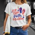 Flip Flops Faith And Freedom Unisex T-Shirt Gifts for Her