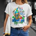 I April We Wear Blues Gnomes Autism Awareness Unisex T-Shirt Gifts for Her