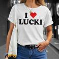 I Love Lucki I Heart Lucki Unisex T-Shirt Gifts for Her