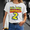 Kids 2 Year Old 2Nd Birthday Boys And Girls Its My Birthday Unisex T-Shirt Gifts for Her
