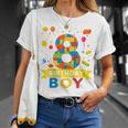 Kids 8 Year Old Building Blocks 8Th Birthday Boy Unisex T-Shirt Gifts for Her