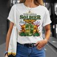 Kids 9Th Birthday This Little Soldier Is 9 Camo Style Boys T-Shirt Gifts for Her