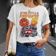 Kids Fire Truck 5 Year Old Firefighter 5Th Birthday Boy Toddler T-Shirt Gifts for Her