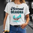 Mermaid Grandma Party Outfit Dad Mama Girl Mermaid Mom Gift For Womens Unisex T-Shirt Gifts for Her