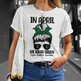 Messy Bun In April We Wear Green Organ Donation Awareness Unisex T-Shirt Gifts for Her