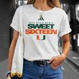 Miami Men’S Basketball 2023 Sweet 16Unisex T-Shirt Gifts for Her