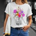 Mom Grandma Floral Gift Happiness Is Being A Gigi Gift For Women Unisex T-Shirt Gifts for Her