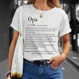 Opa Definition T-Shirt, Herren Spruch für Großvater Geschenke für Sie