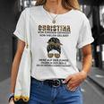 Rebellisches Leopardenmuster & Portrait Design T-Shirt – Weiß Geschenke für Sie