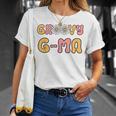 Retro Groovy Gma Grandma Hippie Family Matching Mothers Day Unisex T-Shirt Gifts for Her