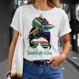 South Africa Girl South African Girl South Africa Woman Flag Unisex T-Shirt Gifts for Her