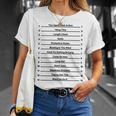 Track Your Long Natural Hair - Length Check Hair Backprint Unisex T-Shirt Gifts for Her