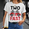 Two Fast Birthday 2 Fast 2 Curious Decorations 2Nd Unisex T-Shirt Gifts for Her