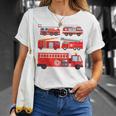 Types Of Fire Truck Toddler Boy Firefighter Trucks T-Shirt Gifts for Her