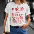 Uncle Of The Berry Sweet One Strawberry First Birthday 1St Gift For Mens Unisex T-Shirt Gifts for Her