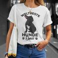 Weltbeste Hunde-Oma Französische Bulldogge Tee, Frenchie Frauchen Shirt Geschenke für Sie