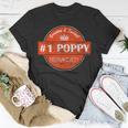 1 Poppy Men Number One Dad Grandpa Fathers Day Gifts Gift For Mens Unisex T-Shirt Unique Gifts
