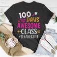100 Days With My Awesome Class Teacher School T-shirt Funny Gifts