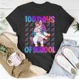 100 Days Of School Unicorn 100 Days Smarter 100Th Day V4 T-Shirt Funny Gifts