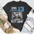 13 Jahre Level 13 Freigeschaltet Legendar Seit 2010 Kinder T-Shirt Lustige Geschenke