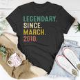 13 Years Old Legend Since March 2010 13Th Birthday T-Shirt Funny Gifts