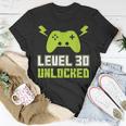 1989 30 Geburtstag Geschenk Level 30 Complete Gamer T-Shirt Lustige Geschenke