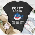 Poppy Shark  Doo Doo Doo Funny Fathers Day Poppy Unisex T-Shirt
