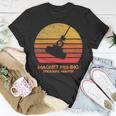 Vintage Retro Sunset Magnet Fishing Unisex T-Shirt