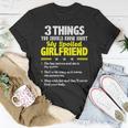3 Things You Should Know About My Spoiled Girlfriend T-Shirt Funny Gifts