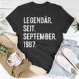 36 Geburtstag Geschenk 36 Jahre Legendär Seit September 198 T-Shirt Lustige Geschenke