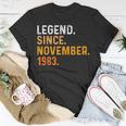 39. Geburtstag T-Shirt, Legende seit November 1983 Lustige Geschenke