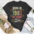 40 Geburtstag Männer 40 All Legends Are Born In März 1981 T-Shirt Lustige Geschenke