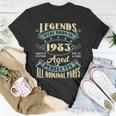 40Th Birthday Gifts Vintage Legends Born In 1983 40 Year Old Unisex T-Shirt Unique Gifts