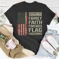 5 Things Dont Mess With Family Faith Friends Flag Firearms T-Shirt Funny Gifts
