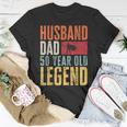 Mens 50Th Birthday Dad Husband Legend Vintage 50 Years Old T-Shirt Funny Gifts