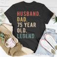 Mens 75Th Birthday Decoration Husband Vintage Dad 1948 T-Shirt Funny Gifts