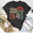 78 Jahre Vintage 1945 T-Shirt, Retro Geburtstagsgeschenk Lustige Geschenke