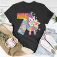 7Th Birthday Unicorn Shirt Gift For Girls Age 7 Tie Dye Tee Unisex T-Shirt Unique Gifts