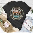 80 Year Old Vintage 1943 Limited Edition 80Th Birthday V4T-shirt Funny Gifts