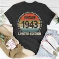 80 Years Old Made In 1943 Limited Edition 80Th Birthday T-Shirt Funny Gifts