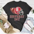 8Th Birthday Outfit Boy Football Four 8 Year Old Funny Unisex T-Shirt Unique Gifts
