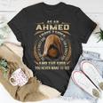 As An Ahmed I Have 3 Sides Ninja Custom Name Birthday T-Shirt Funny Gifts