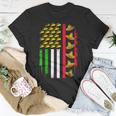 American Mexican Flag With Sombrero And Taco Cinco De Mayo Unisex T-Shirt Unique Gifts