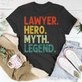 Anwalt Held Mythos Legende Retro Vintage-Anwalt T-Shirt Lustige Geschenke